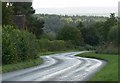 Arley Lane descending towards Upper Arley