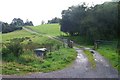 Road and cattle grid to Barchain Farm