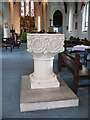 Holy Trinity church, Barnes: font