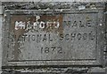 C1926 : Plaque, Milford Male National School by Kenneth  Allen