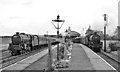 SD4632 : Salwick Station, with trains racing by Ben Brooksbank