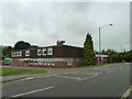 Approaching the Fire Station in Hurst Road