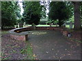 St Paul, Sarisbury Green- circular wall in the churchyard