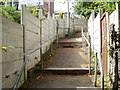 Steps from Ystrad Mynach railway station to Brynmynach Avenue