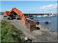 Excavator at Maidens Harbour