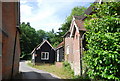 Weatherboarded building near Bunch Lane