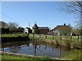 Pond and Oast at Northlands Farm, Church Lane