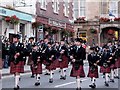 Tain Pipe Band on parade