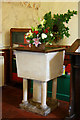 St Mary & St Radegund, Postling, Kent - Font