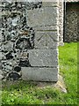 Bench mark on Mattishall Burgh St Peter?s church