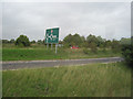 Approaching A14 junction with A510 near Cranford St John