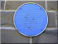 Blue Plaque (William Cockerill) Haslingden Market, Lancashire