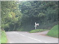 Turning off the A396 for Nutcombe Bottom picnic site