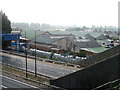 The view across the M4 motorway from the A4042, Newport