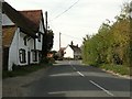 The B1066 through Stanstead village