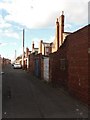 NZ3856 : The Back Lane on Eldon Street, Sunderland by Iain Lees