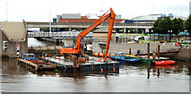 J3474 : Dredging the River Lagan, Belfast -  2010/11 (4) by Albert Bridge