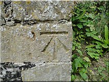 TM4560 : Bench mark on St Andrew's church Aldringham by Adrian S Pye
