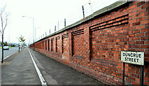 J3475 : Harbour wall, Belfast by Albert Bridge