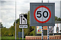 Variable speed-limit sign, Belfast