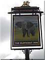 Pub sign, The Elephant Inn, Ballards Lane N12