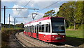 Tram Arrives at Gravel Hill