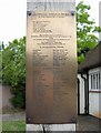 Plaque on village sign