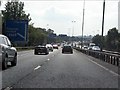 M32 Motorway approaching junction 2, southbound