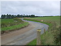 Twisty and muddy B9024 towards Turriff