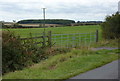 Gate and field by Wood Lane