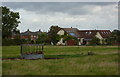 View to houses by Wood Lane