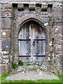 SN8630 : Door, St David's Church, Llywell by Maigheach-gheal