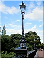 NZ2666 : Lamp post, Armstrong Bridge by Andrew Curtis