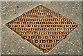 J3474 : Eccles manhole cover, Belfast by Albert Bridge