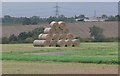 Hay bales near Desford