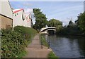 Grand Union Canal approaching Horton Bridge