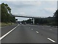 ST8979 : M4 Motorway - footbridge at Leigh Delamere services by J Whatley