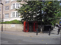 TQ2681 : Telephone Boxes in Porchester Gardens by PAUL FARMER
