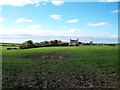 View west across farmland to Ffermdy Ty