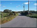 The road linking Ysgol Llidiardau school with the village of Rhoshirwaen