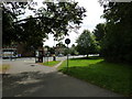 Phone box at the junction of The Avenue and Cemetery Road