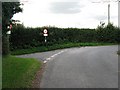 Allington Lane joining Beechwood Lane on a bend