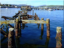 NS2477 : Remains of the Admiralty Jetty by Thomas Nugent