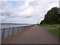 SJ3686 : The Mersey promenade at Dingle by Raymond Knapman