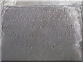 NY9166 : St. Michael's Church, Warden - grave slab 1704, chancel by Mike Quinn