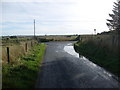 Minor road junction near Borderside