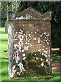 NY9166 : St. Michael's Church, Warden - old gravestone by Mike Quinn