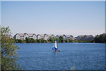 TQ6960 : Sailing boat, the Ocean, Leybourne Lakes Country Park by N Chadwick