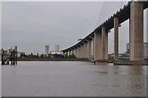TQ5676 : Dartford River Crossings by Ashley Dace