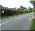 Gwehelog : Usk Road approaches Coldharbour from the south